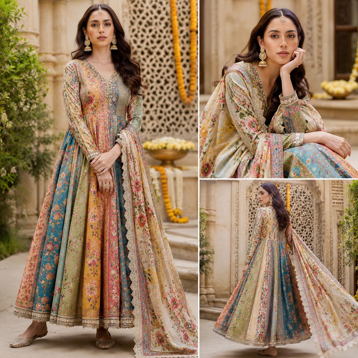 Aditi Rao Hydari Serves Ethnic Fashion Goals In An Exquisite Multi Coloured Anarkali Suit