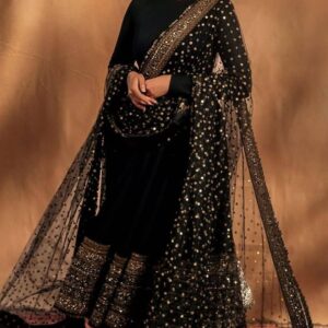 Aditi Rao Hydari Black Anarkali Suit