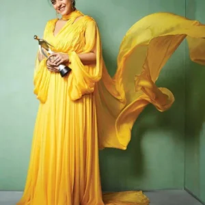Kajol Devgan Yellow Colour Gown