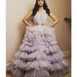 Aliya Bhatt Princess Levender Color Gown